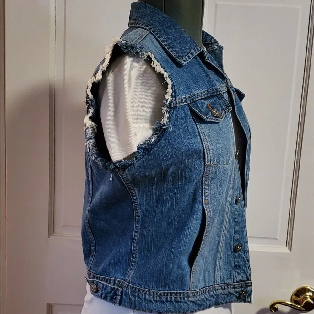 Calvin Klein - Women's Denim Vest Size S - Picture 3 of 6